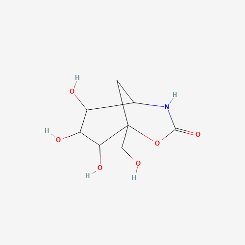 6,7,8-trihydroxy-5-(hydroxymethyl)-4-oxa-2-azabicyclo[3.3.1]nonan-3-one (CAS: 85281-06-7) - Chemical Structure and Molecular Formula 