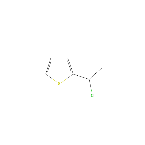 2-(1-chloroethyl)thiophene (CAS: 28612-98-8) - Chemical Structure and Molecular Formula 