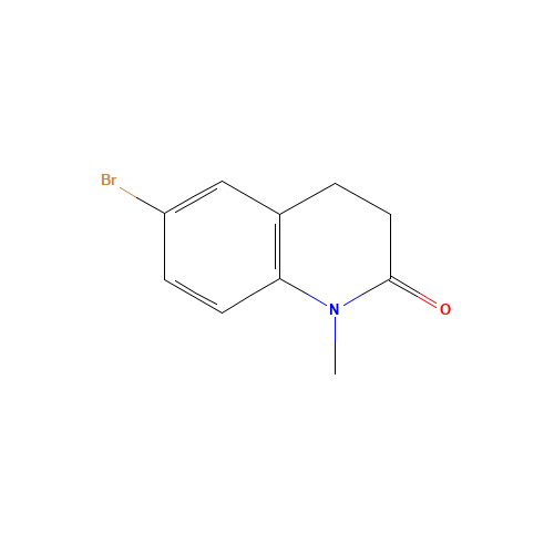 6-bromo-1-methyl-3,4-dihydroquinolin-2-one (CAS: 1092523-03-9) - Chemical Structure and Molecular Formula 