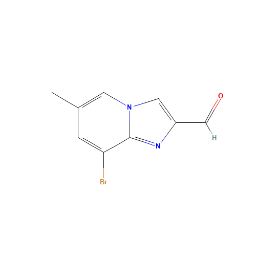 8-bromo-6-methylimidazo[1,2-a]pyridine-2-carbaldehyde (CAS: 881841-48-1) - Chemical Structure and Molecular Formula 