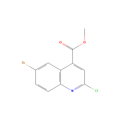 methyl 6-bromo-2-chloroquinoline-4-carboxylate (CAS: 680213-43-8) - Chemical Structure and Molecular Formula 