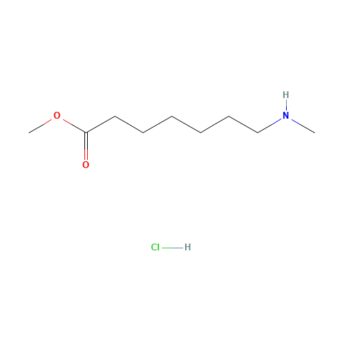 methyl 7-(methylamino)heptanoate;hydrochloride (CAS: 1316216-09-7) - Chemical Structure and Molecular Formula 