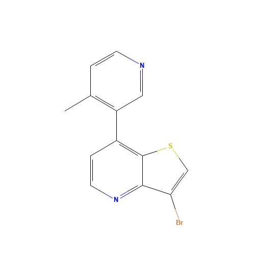 3-bromo-7-(4-methylpyridin-3-yl)thieno[3,2-b]pyridine (CAS: 1428882-12-5) - Chemical Structure and Molecular Formula 