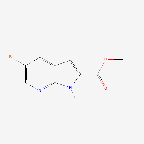methyl 5-bromo-1H-pyrrolo[2,3-b]pyridine-2-carboxylate (CAS: 1234616-83-1) - Chemical Structure and Molecular Formula 