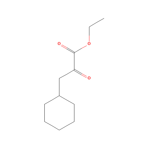 ethyl 3-cyclohexyl-2-oxopropanoate (CAS: 51692-88-7) - Chemical Structure and Molecular Formula 