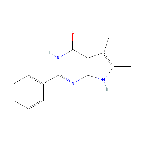 5,6-dimethyl-2-phenyl-1,7-dihydropyrrolo[2,3-d]pyrimidin-4-one (CAS: 177499-64-8) - Related Chemical Product