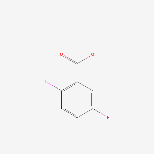 methyl 5-fluoro-2-iodobenzoate (CAS: 1202897-48-0) - Chemical Structure and Molecular Formula 