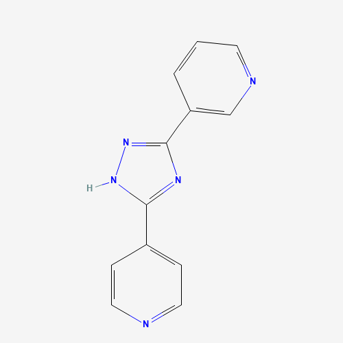 3-(5-pyridin-4-yl-1H-1,2,4-triazol-3-yl)pyridine (CAS: 36770-51-1) - Chemical Structure and Molecular Formula 