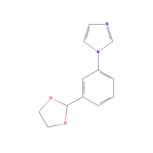 1-[3-(1,3-dioxolan-2-yl)phenyl]imidazole (CAS: 151055-85-5) - Related Chemical Product