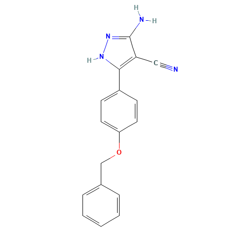 3-amino-5-(4-phenylmethoxyphenyl)-1H-pyrazole-4-carbonitrile (CAS: 1235034-91-9) - Related Chemical Product
