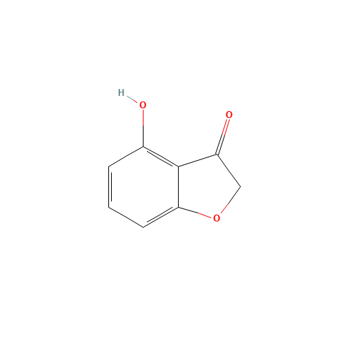 4-hydroxy-1-benzofuran-3-one (CAS: 19278-81-0) - Chemical Structure and Molecular Formula 