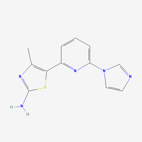 5-(6-imidazol-1-ylpyridin-2-yl)-4-methyl-1,3-thiazol-2-amine (CAS: 1163706-75-9) - Related Chemical Product