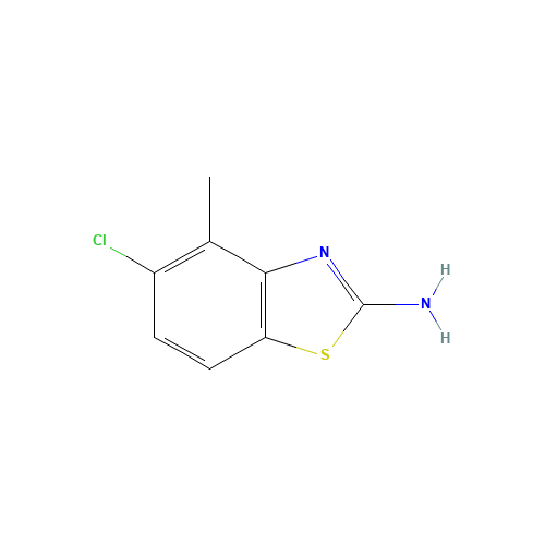 5-chloro-4-methyl-1,3-benzothiazol-2-amine (CAS: 65373-18-4) - Chemical Structure and Molecular Formula 