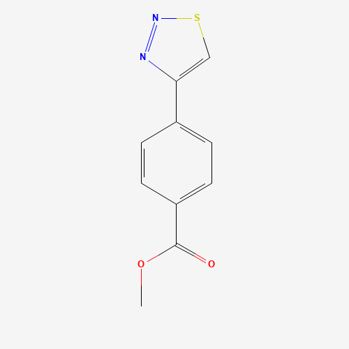 methyl 4-(thiadiazol-4-yl)benzoate (CAS: 254749-08-1) - Chemical Structure and Molecular Formula 