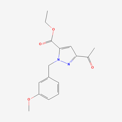 ethyl 5-acetyl-2-[(3-methoxyphenyl)methyl]pyrazole-3-carboxylate (CAS: 1403332-91-1) - Related Chemical Product
