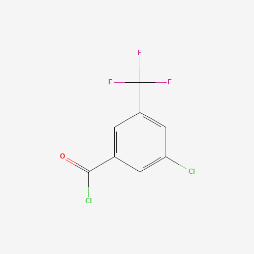 3-chloro-5-(trifluoromethyl)benzoyl chloride (CAS: 886496-83-9) - Chemical Structure and Molecular Formula 