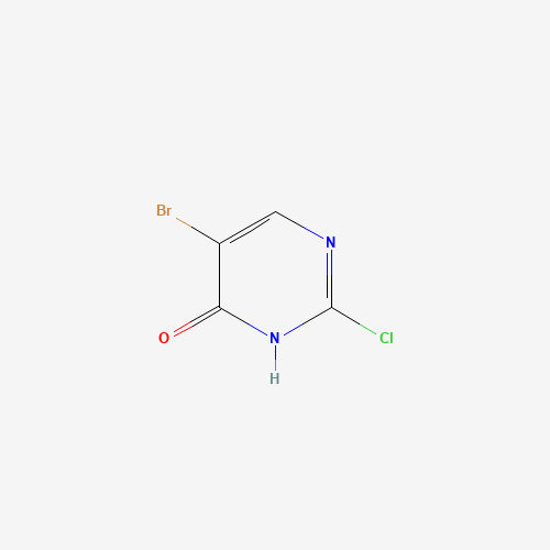 5-bromo-2-chloro-1H-pyrimidin-6-one (CAS: 844843-37-4) - Chemical Structure and Molecular Formula 