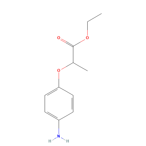 ethyl 2-(4-aminophenoxy)propanoate (CAS: 28059-75-8) - Chemical Structure and Molecular Formula 