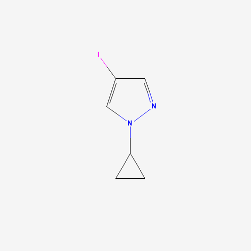 1-cyclopropyl-4-iodopyrazole (CAS: 1239363-40-6) - Chemical Structure and Molecular Formula 
