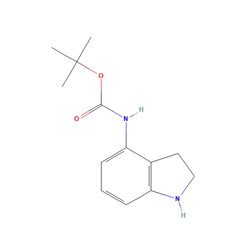 tert-butyl N-(2,3-dihydro-1H-indol-4-yl)carbamate (CAS: 885270-03-1) - Related Chemical Product