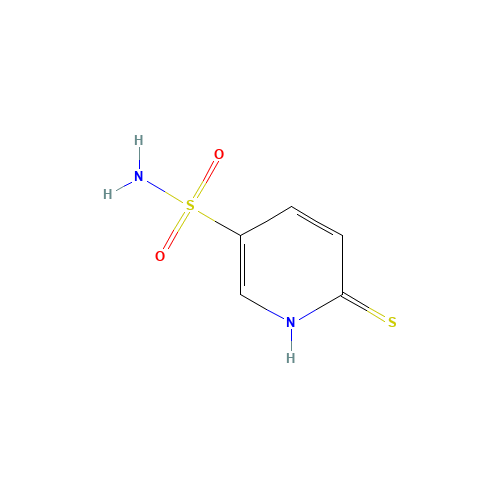 6-sulfanylidene-1H-pyridine-3-sulfonamide (CAS: 10298-20-1) - Chemical Structure and Molecular Formula 