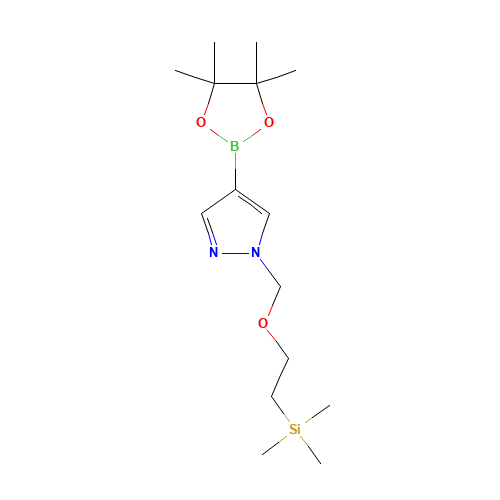 trimethyl-[2-[[4-(4,4,5,5-tetramethyl-1,3,2-dioxaborolan-2-yl)pyrazol-1-yl]methoxy]ethyl]silane (CAS: 894807-98-8) - Related Chemical Product