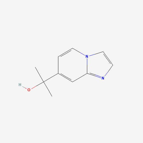 2-imidazo[1,2-a]pyridin-7-ylpropan-2-ol (CAS: 882187-80-6) - Chemical Structure and Molecular Formula 