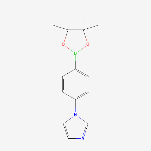 1-[4-(4,4,5,5-tetramethyl-1,3,2-dioxaborolan-2-yl)phenyl]imidazole (CAS: 851199-70-7) - Related Chemical Product