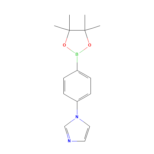 1-[4-(4,4,5,5-tetramethyl-1,3,2-dioxaborolan-2-yl)phenyl]imidazole (CAS: 851199-70-7) - Related Chemical Product