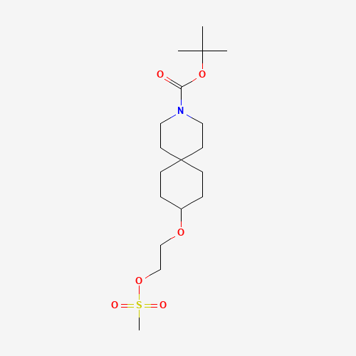 tert-butyl 9-(2-methylsulfonyloxyethoxy)-3-azaspiro[5.5]undecane-3-carboxylate (CAS: 1246508-10-0) - Related Chemical Product