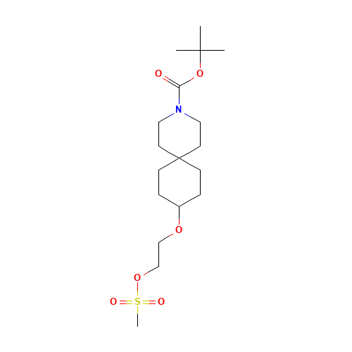 tert-butyl 9-(2-methylsulfonyloxyethoxy)-3-azaspiro[5.5]undecane-3-carboxylate (CAS: 1246508-10-0) - Related Chemical Product