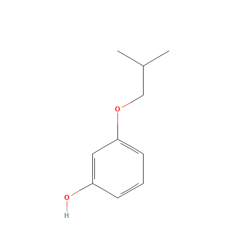 3-(2-methylpropoxy)phenol (CAS: 91950-13-9) - Chemical Structure and Molecular Formula 
