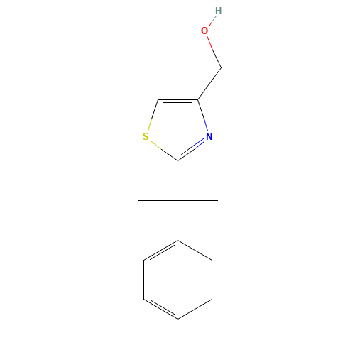 [2-(2-phenylpropan-2-yl)-1,3-thiazol-4-yl]methanol (CAS: 1477532-28-7) - Related Chemical Product