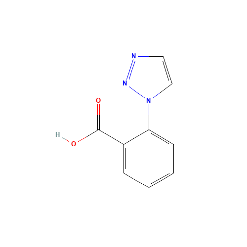 2-(triazol-1-yl)benzoic acid (CAS: 1085458-53-2) - Chemical Structure and Molecular Formula 
