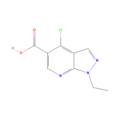 4-chloro-1-ethylpyrazolo[3,4-b]pyridine-5-carboxylic acid (CAS: 59060-16-1) - Related Chemical Product