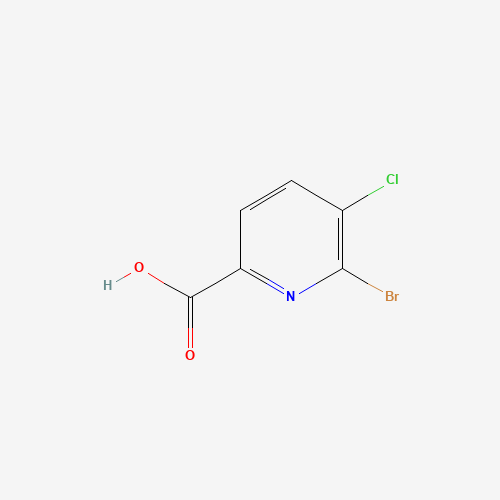 6-bromo-5-chloropyridine-2-carboxylic acid (CAS: 1214328-42-3) - Chemical Structure and Molecular Formula 