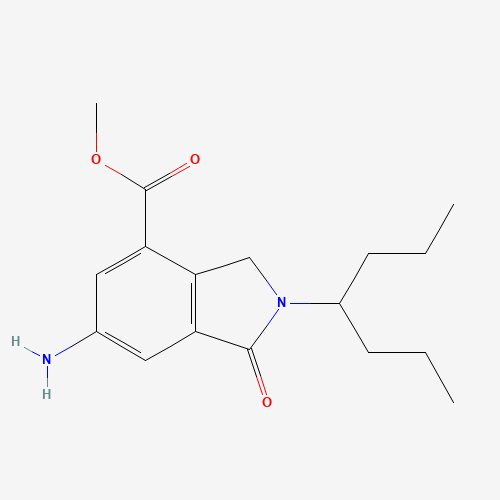 methyl 6-amino-2-heptan-4-yl-1-oxo-3H-isoindole-4-carboxylate (CAS: 1109230-33-2) - Related Chemical Product