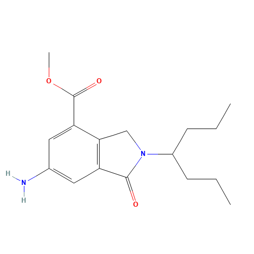 methyl 6-amino-2-heptan-4-yl-1-oxo-3H-isoindole-4-carboxylate (CAS: 1109230-33-2) - Related Chemical Product