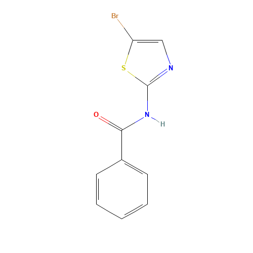 N-(5-bromo-1,3-thiazol-2-yl)benzamide (CAS: 29230-20-4) - Chemical Structure and Molecular Formula 