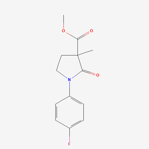 methyl 1-(4-fluorophenyl)-3-methyl-2-oxopyrrolidine-3-carboxylate (CAS: 946505-21-1) - Related Chemical Product
