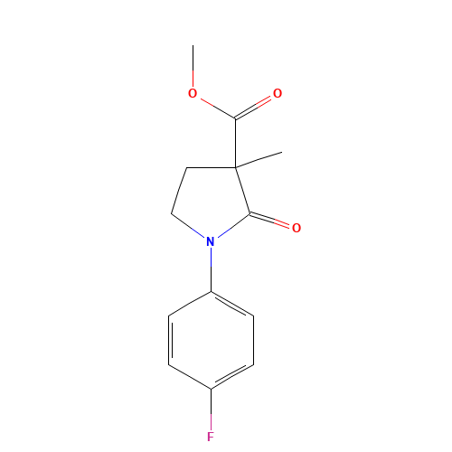methyl 1-(4-fluorophenyl)-3-methyl-2-oxopyrrolidine-3-carboxylate (CAS: 946505-21-1) - Related Chemical Product