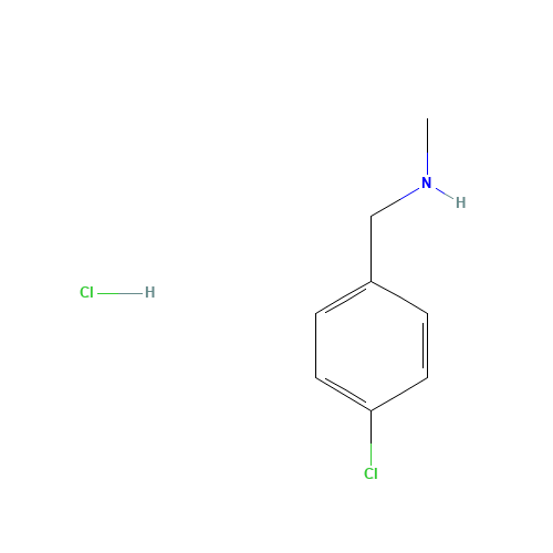 1-(4-chlorophenyl)-N-methylmethanamine;hydrochloride (CAS: 65542-24-7) - Chemical Structure and Molecular Formula 