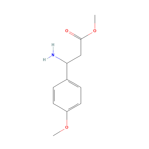 methyl 3-amino-3-(4-methoxyphenyl)propanoate (CAS: 227319-36-0) - Chemical Structure and Molecular Formula 