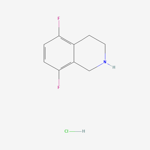 5,8-difluoro-1,2,3,4-tetrahydroisoquinoline;hydrochloride (CAS: 1093064-83-5) - Chemical Structure and Molecular Formula 