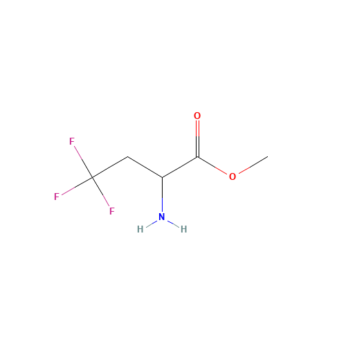 methyl 2-amino-4,4,4-trifluorobutanoate (CAS: 188010-09-5) - Chemical Structure and Molecular Formula 