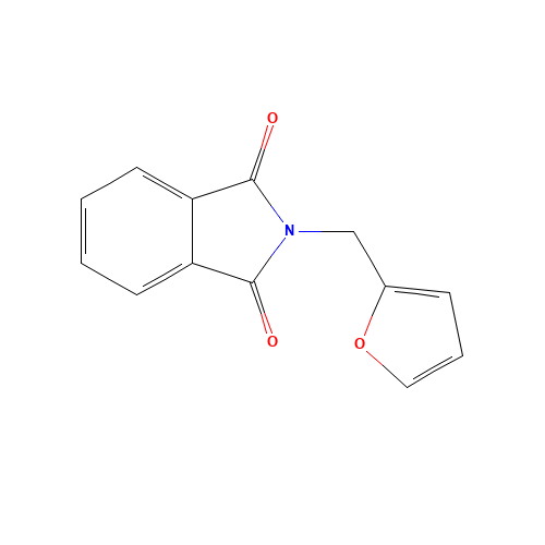 2-(furan-2-ylmethyl)isoindole-1,3-dione (CAS: 4667-83-8) - Chemical Structure and Molecular Formula 