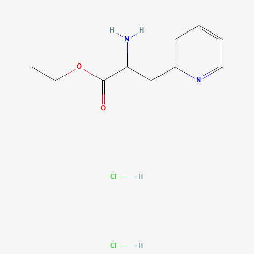 ethyl 2-amino-3-pyridin-2-ylpropanoate;dihydrochloride (CAS: 33560-87-1) - Chemical Structure and Molecular Formula 