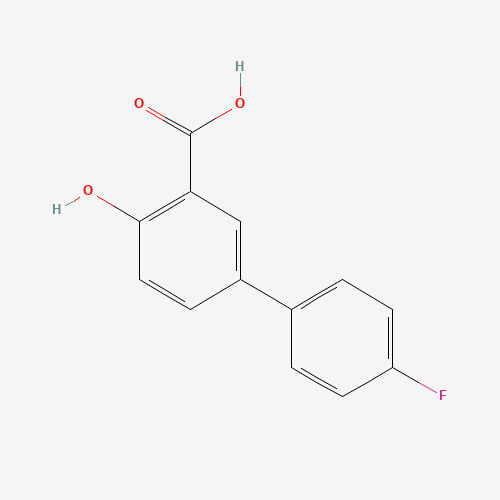5-(4-fluorophenyl)-2-hydroxybenzoic acid (CAS: 22510-33-4) - Chemical Structure and Molecular Formula 