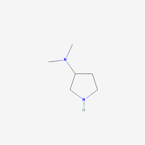 N,N-dimethylpyrrolidin-3-amine (CAS: 69478-75-7) - Chemical Structure and Molecular Formula 