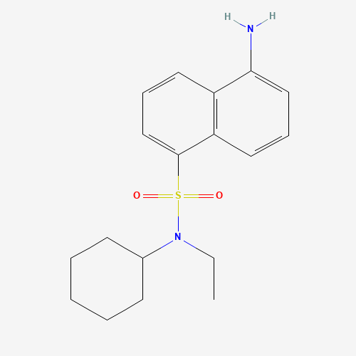 5-amino-N-cyclohexyl-N-ethylnaphthalene-1-sulfonamide (CAS: 179955-58-9) - Chemical Structure and Molecular Formula 